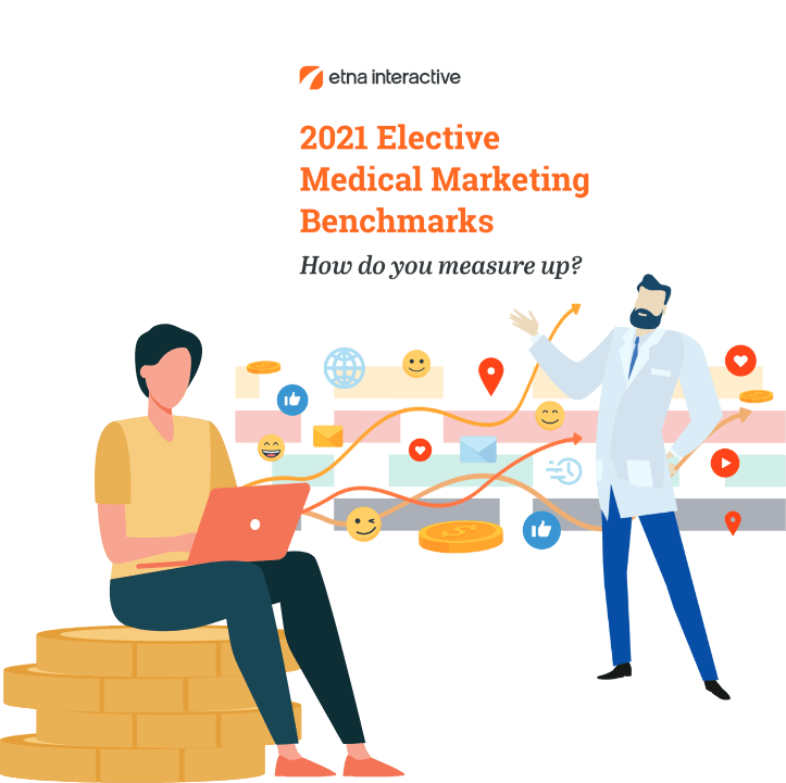 Book cover of 2021 Elective Medical Marketing Benchmarks