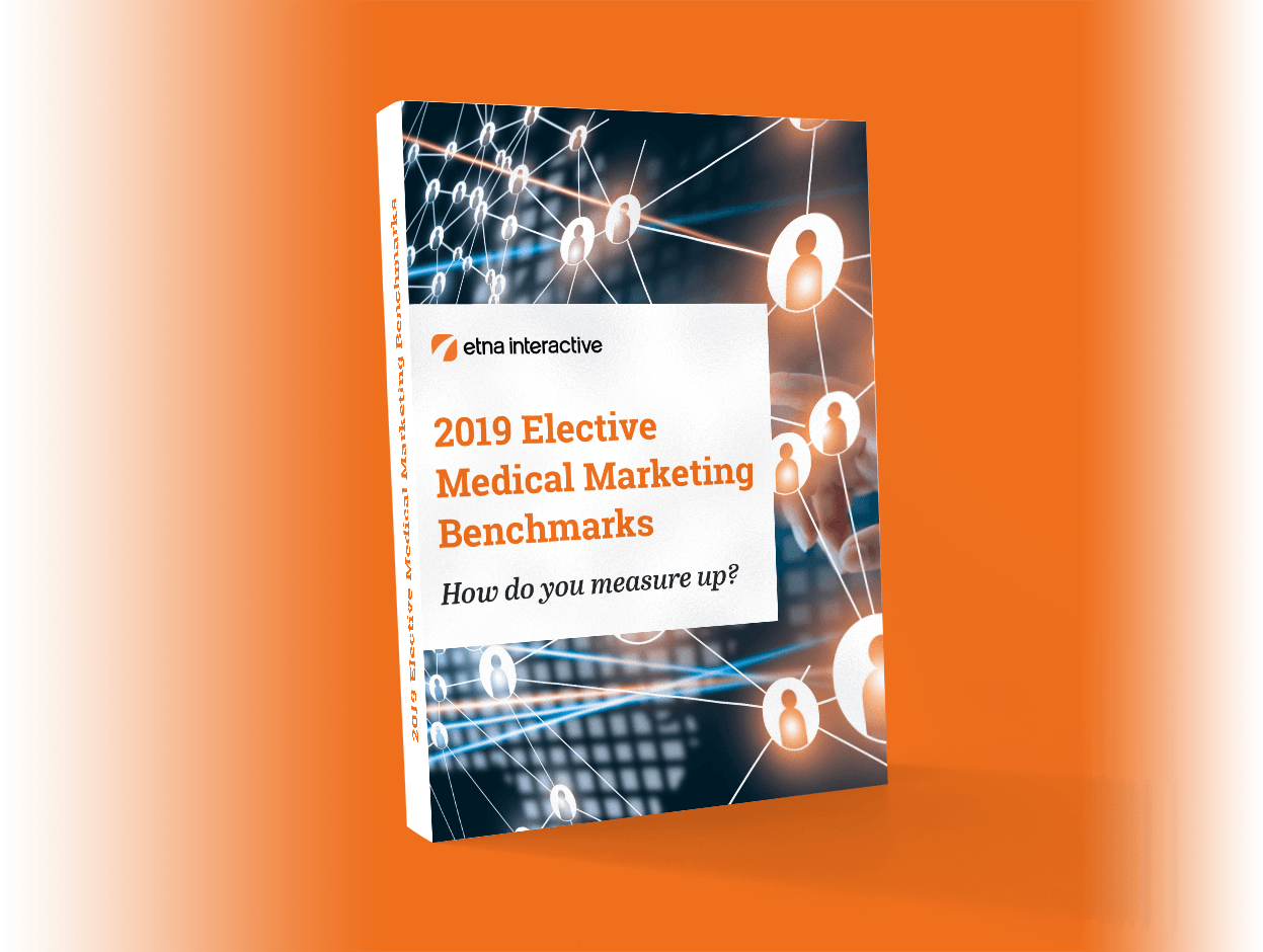 Book cover of 2019 Elective Medical Marketing Benchmarks