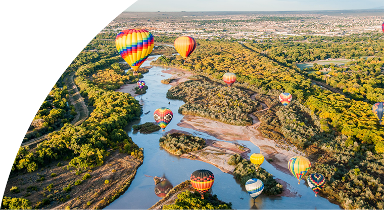 Hot Air Baloons over New Mexico