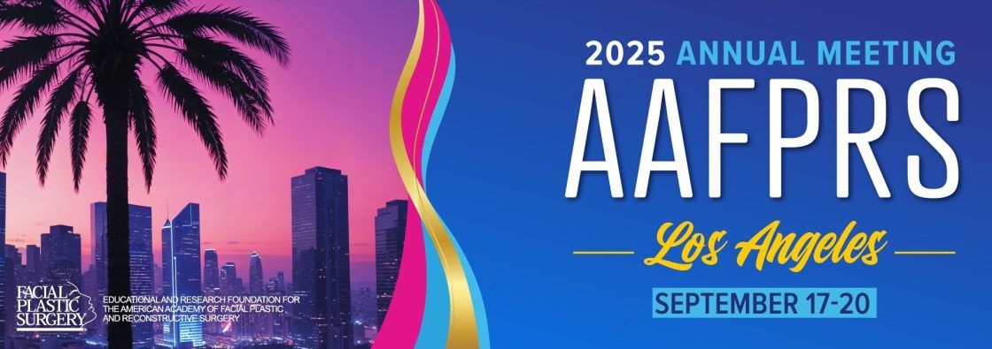 Text that reads "2025 Annual meeting AAFPRS, Los Angeles, September 17-20"