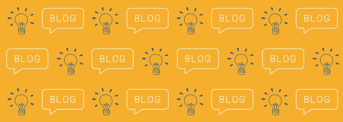 Icons representing a blog and an idea displayed side by side.