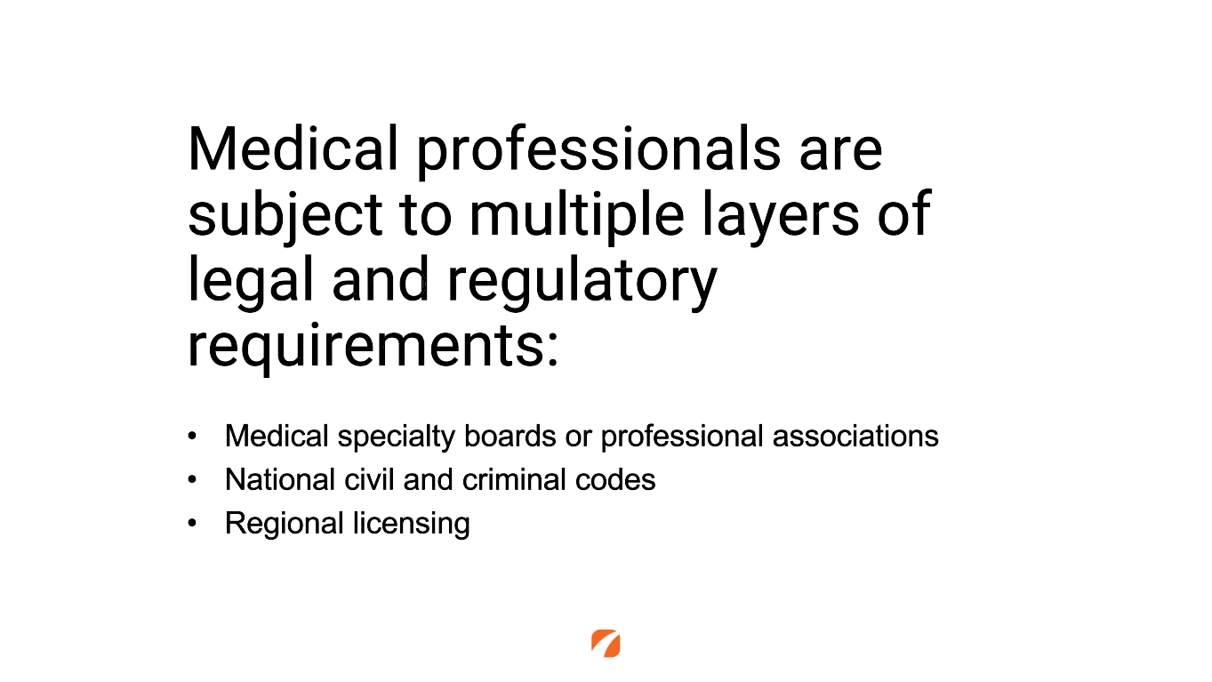 Legal and regulatory requirements medical professionals are subject to when posting on social media.