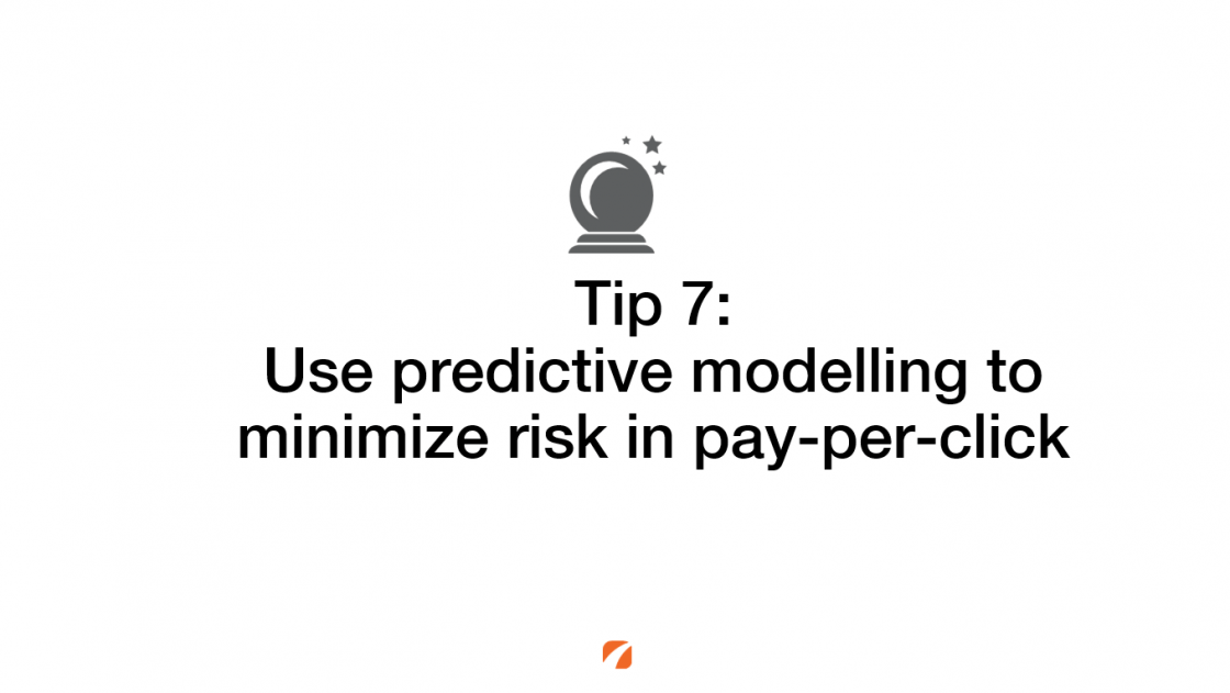 (Tip 7: Use predictive modelling to minimize risk in pay-per-click) Crystal ball symbol