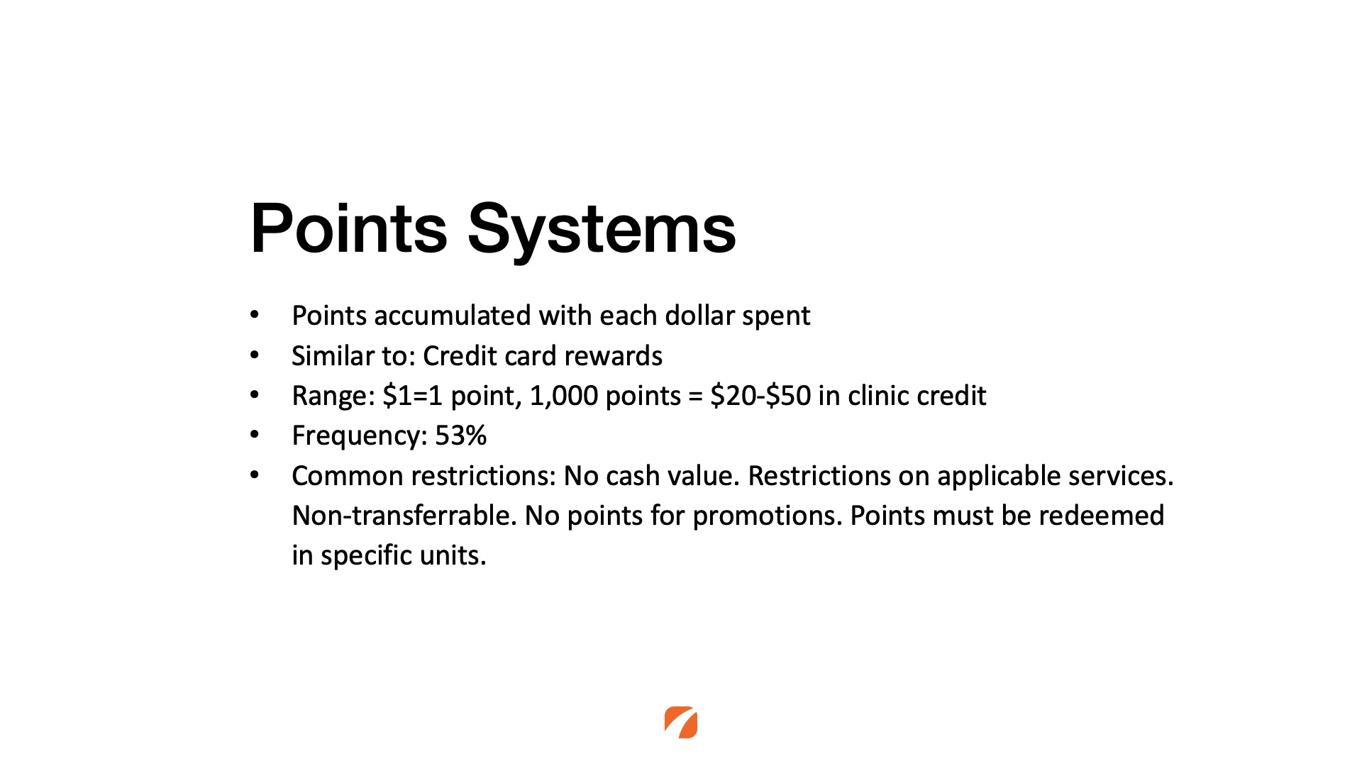 Points based rewards programs for medical prractices. 