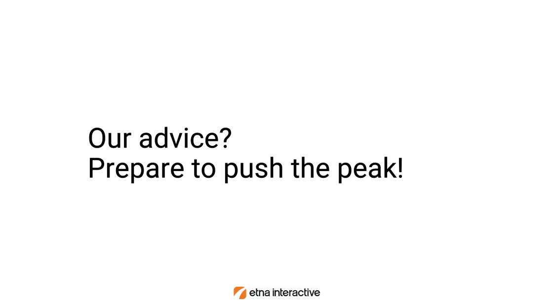 Our advice? Prepare to push the peak!