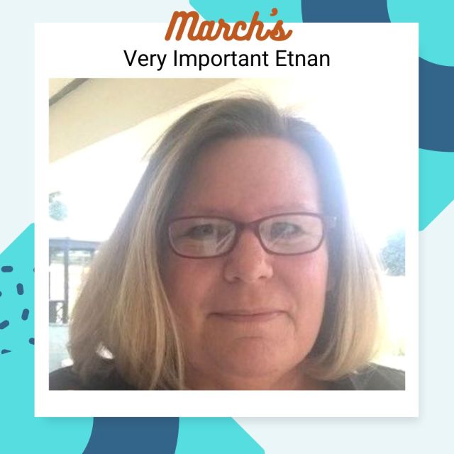 Congratulations to our March Very Important Etnan, Editor, Michelle Williams-Rush!

Her colleagues said, "Being new to Etna, I haven't had contact with many of its employees. Michelle, however, has gone out of her way and above and beyond to make sure I have what I need and to help train me on Etna's processes." and, " If I could choose all 5 values I would. Michelle exemplifies them all. She is such a team player and does so much to help onboard and support new writers. And she is just so dang nice! We're lucky to have her."
Thank you for all you do at Etna, Michelle!