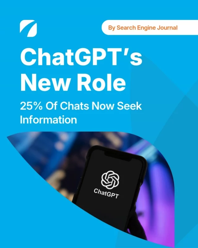 Did you know? 🤔 Nearly 1 in 4 ChatGPT conversations are now about seeking information—up from just 14% last year. (via Search Engine Journal)

This shift shows how quickly people are adapting to AI for answers that once lived in search engines alone.

Tap the link in bio to read the full breakdown!

#AITrends #ChatGPT #SearchBehavior #DigitalMarketingTips #HealthcareMarketing #EtnaInteractive #SearchEngineJournal #MarketingInsights #SEOvsGEO